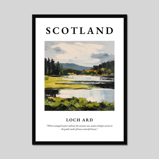 Poster of Loch Ard, Scotland.