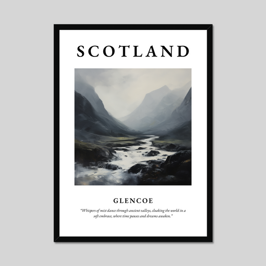 Poster of Glencoe, Scotland.