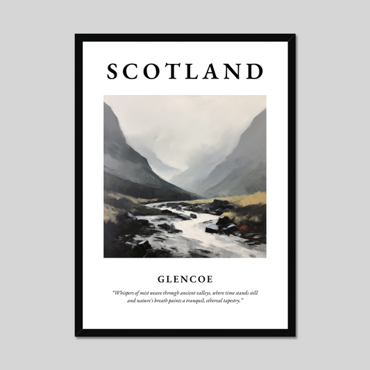 Poster of Glencoe, Scotland.