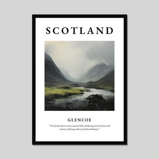 Poster of Glencoe, Scotland.