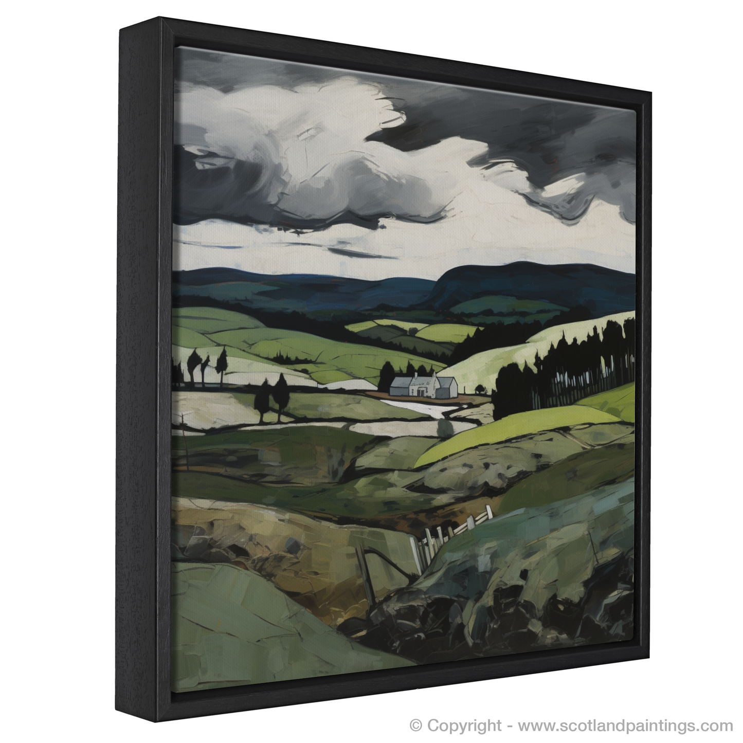 Painting and Art Print of Glenlivet, Moray. Glenlivet Majesty: An Expressionist Ode to the Scottish Highlands.