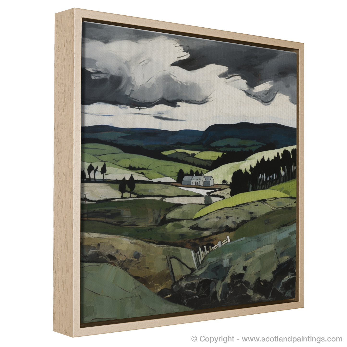 Painting and Art Print of Glenlivet, Moray. Glenlivet Majesty: An Expressionist Ode to the Scottish Highlands.