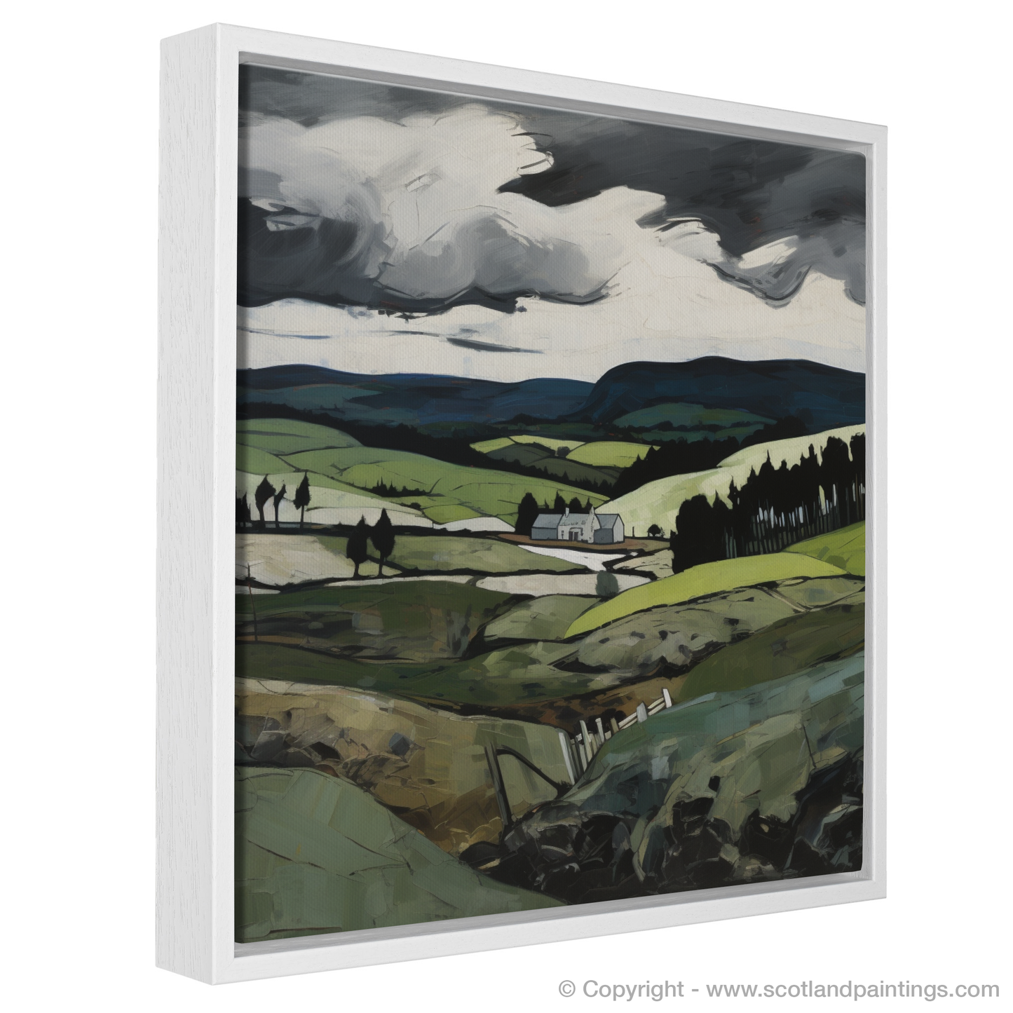 Painting and Art Print of Glenlivet, Moray. Glenlivet Majesty: An Expressionist Ode to the Scottish Highlands.