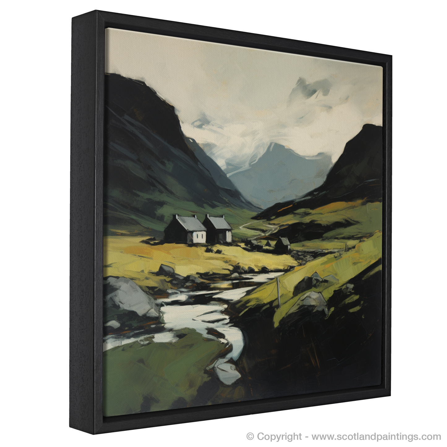 Painting and Art Print of Càrn an Tuirc entitled "Highland Majesty: An Expressionist Journey Through Càrn an Tuirc".