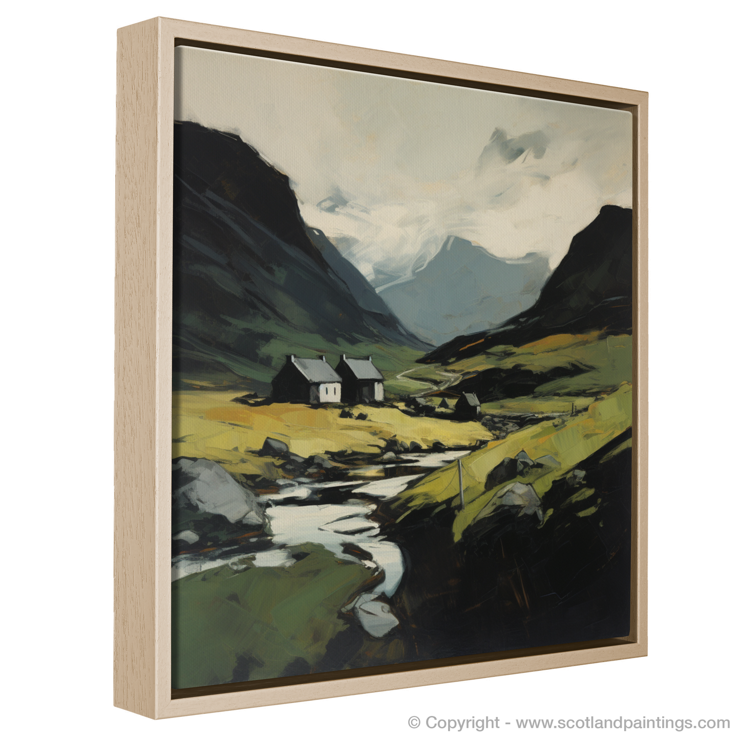 Painting and Art Print of Càrn an Tuirc entitled "Highland Majesty: An Expressionist Journey Through Càrn an Tuirc".