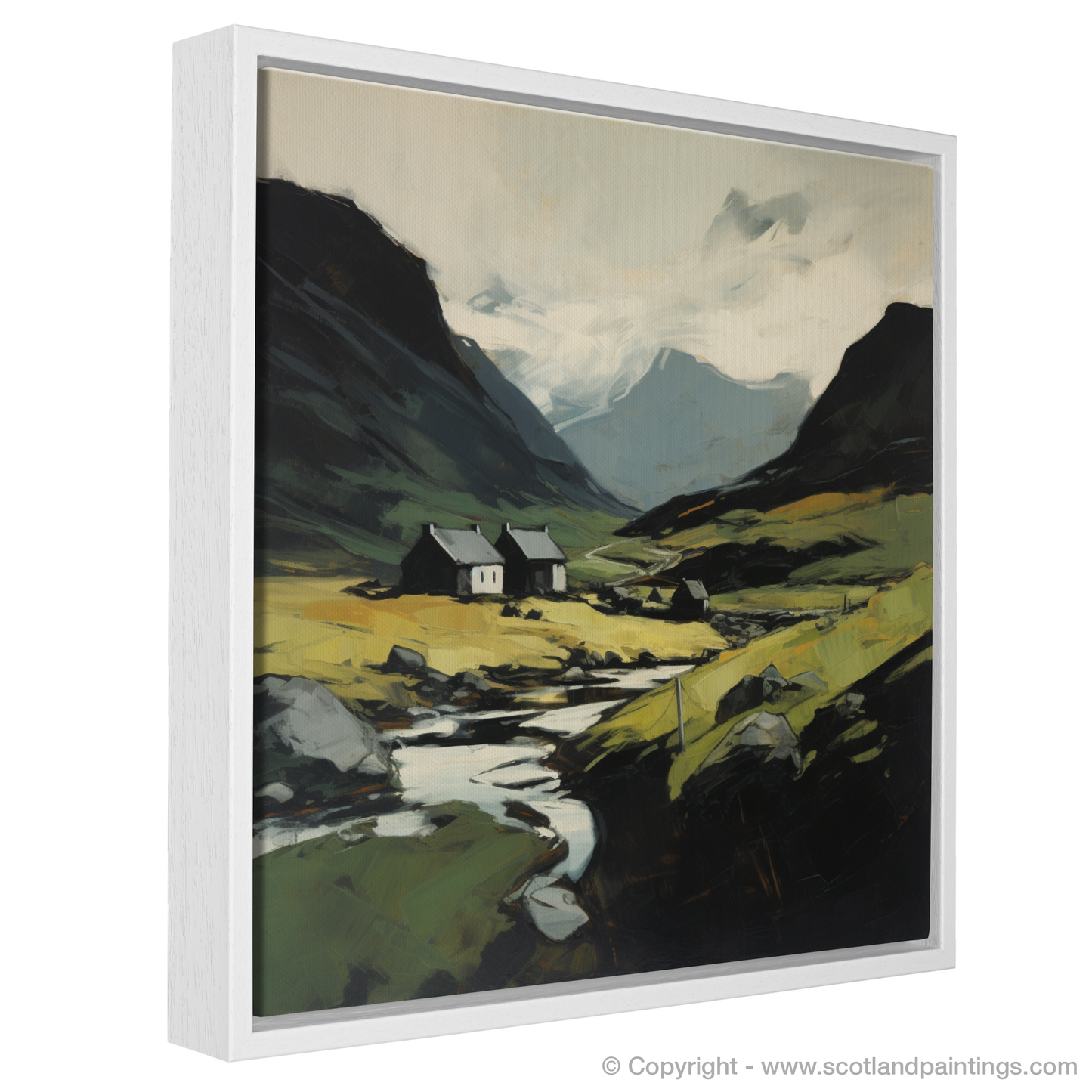 Painting and Art Print of Càrn an Tuirc entitled "Highland Majesty: An Expressionist Journey Through Càrn an Tuirc".