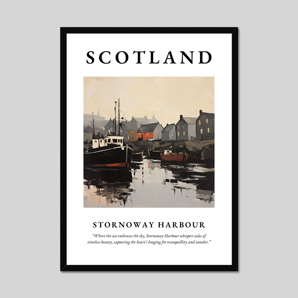 Poster of Stornoway Harbour, Scotland.