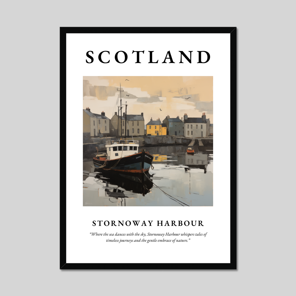 Poster of Stornoway Harbour, Scotland.