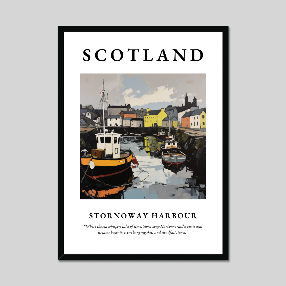 Poster of Stornoway Harbour, Scotland.