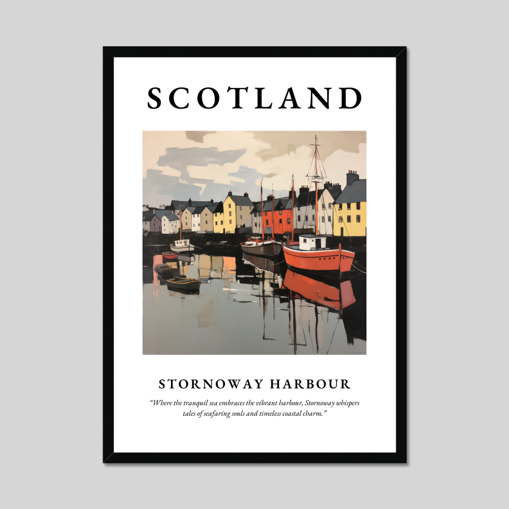 Poster of Stornoway Harbour, Scotland.