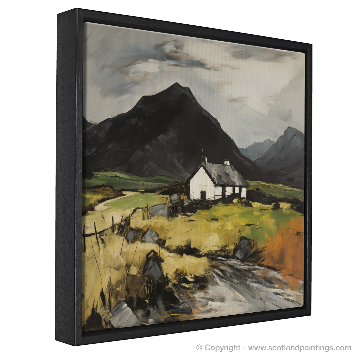 Painting and Art Print of Càrn an Tuirc entitled "Majesty of Càrn an Tuirc: An Expressionist Ode to the Scottish Highlands".