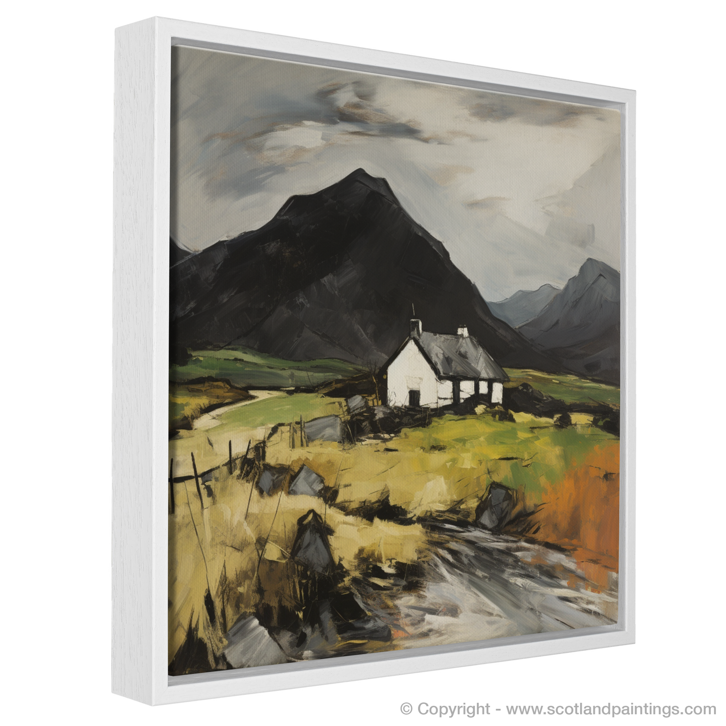 Painting and Art Print of Càrn an Tuirc entitled "Majesty of Càrn an Tuirc: An Expressionist Ode to the Scottish Highlands".