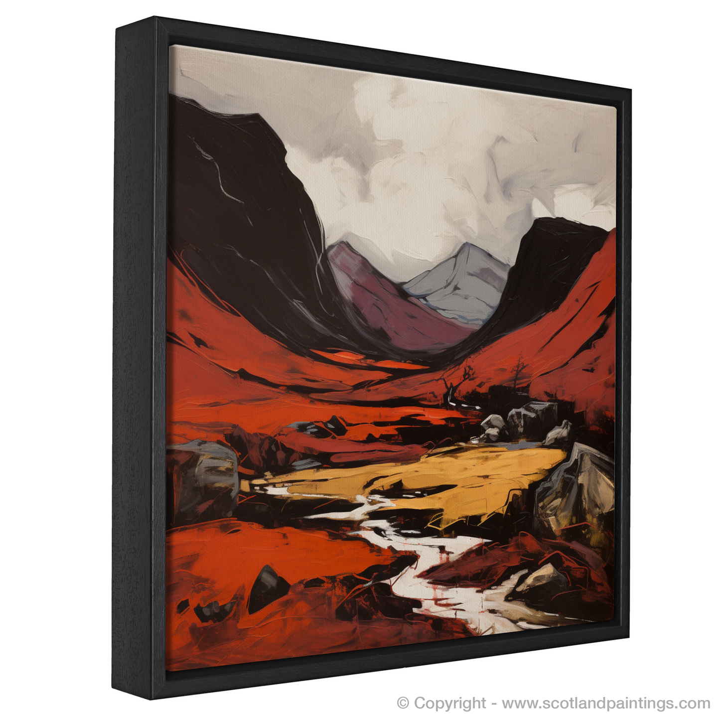 Painting and Art Print of Càrn an Tuirc entitled "Càrn an Tuirc: An Expressionist Journey Through the Highlands".