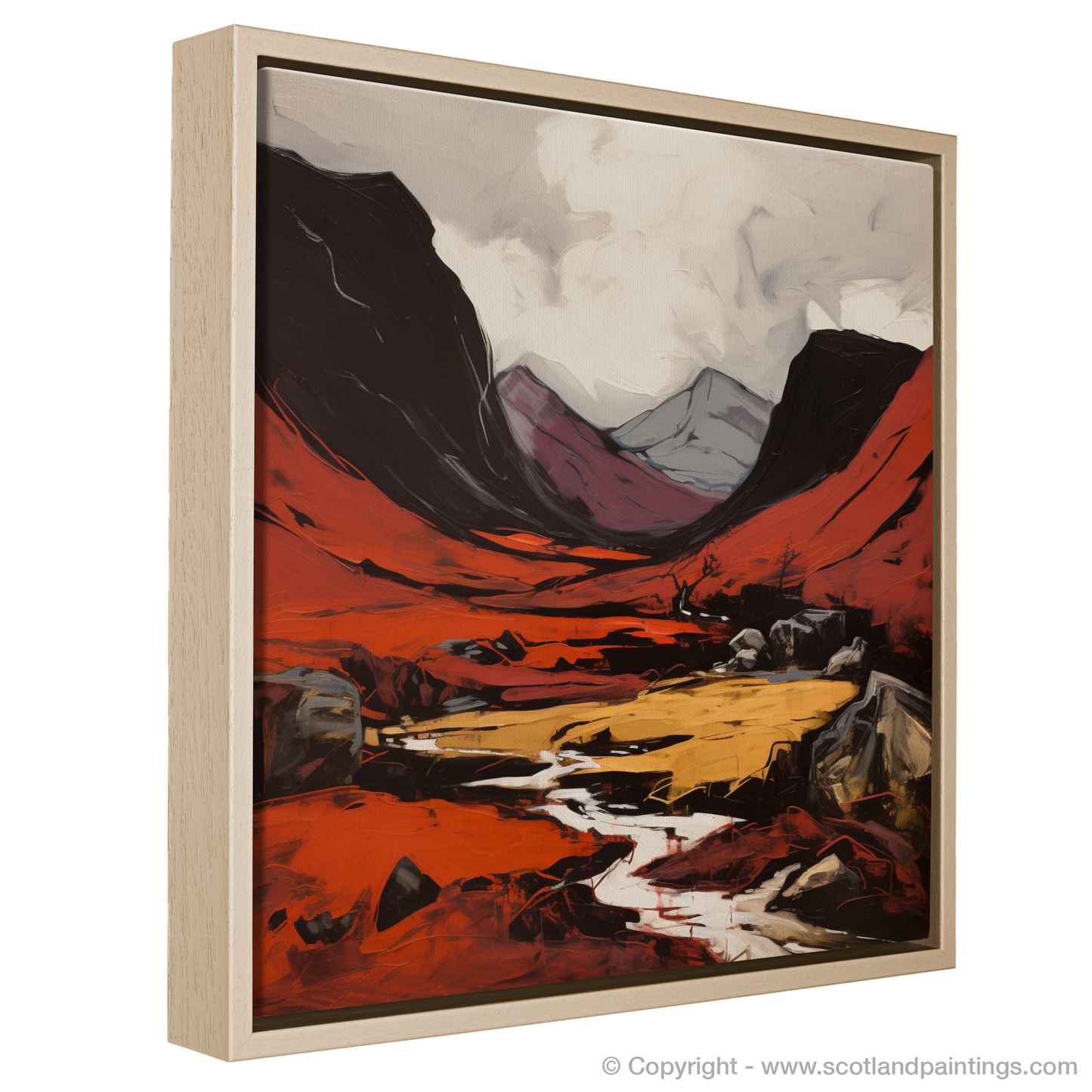 Painting and Art Print of Càrn an Tuirc entitled "Càrn an Tuirc: An Expressionist Journey Through the Highlands".