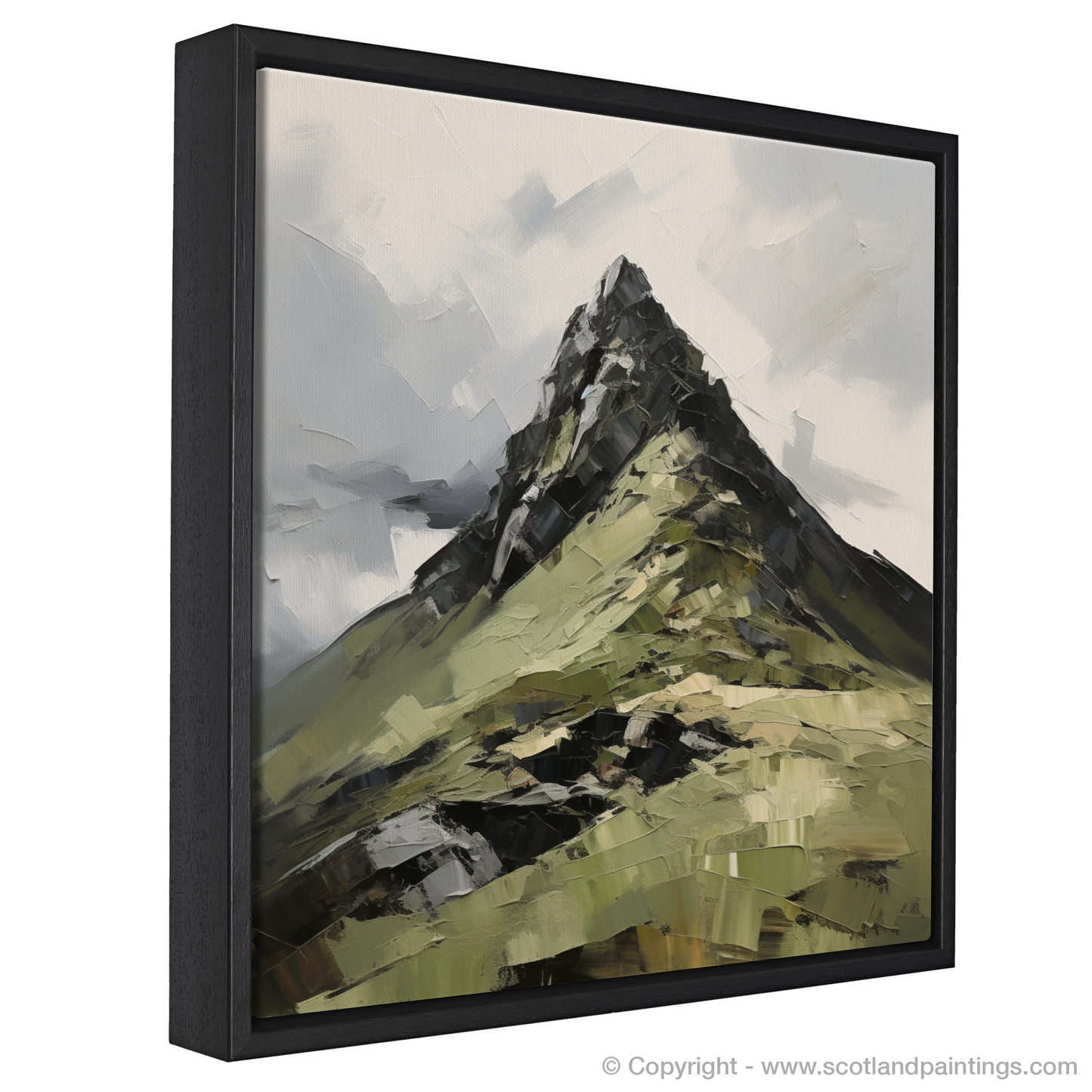 Painting and Art Print of Ben Vane. Majestic Ben Vane: An Expressionist Homage to the Scottish Highlands.