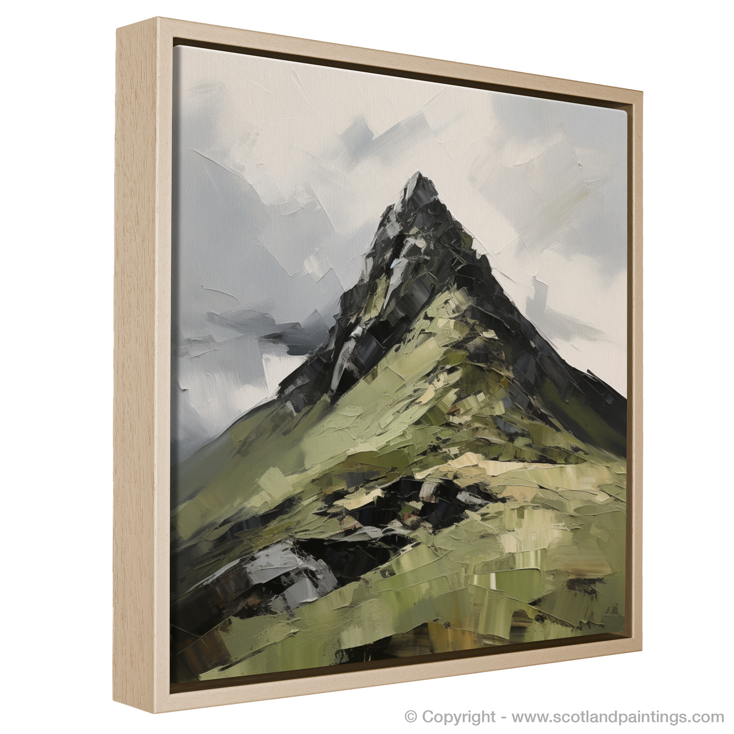 Painting and Art Print of Ben Vane. Majestic Ben Vane: An Expressionist Homage to the Scottish Highlands.