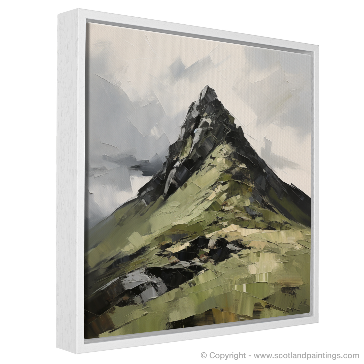 Painting and Art Print of Ben Vane. Majestic Ben Vane: An Expressionist Homage to the Scottish Highlands.