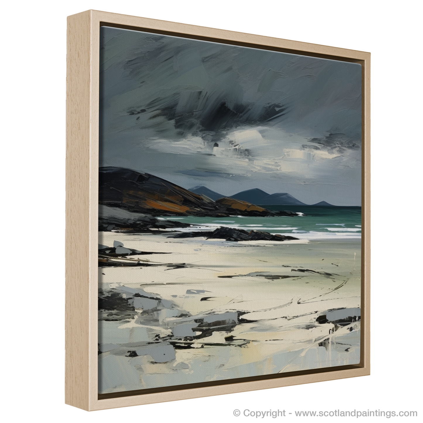 Painting and Art Print of Traigh Mhor, Isle of Barra entitled "Wild Shores of Traigh Mhor".