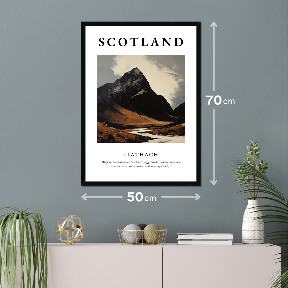 Poster of Liathach hanging on a wall