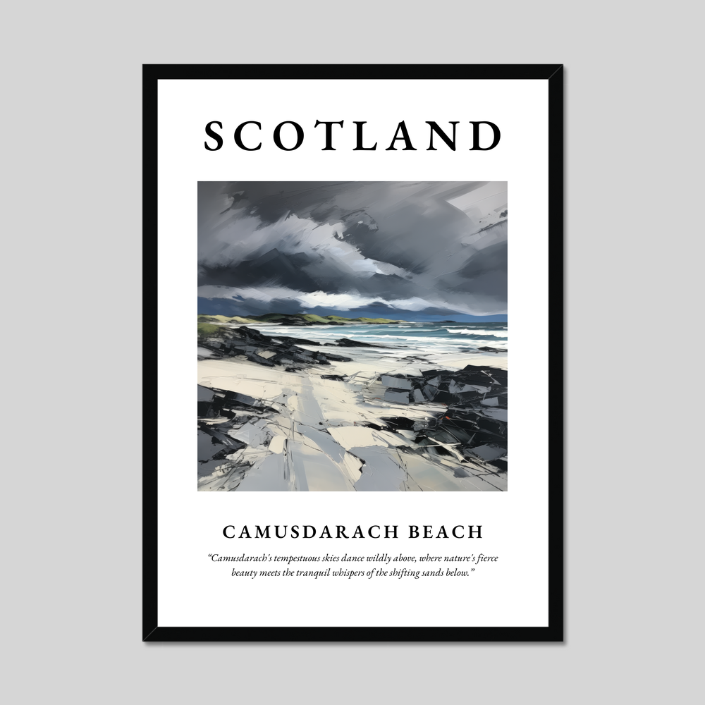 Poster of Camusdarach Beach, Scotland.