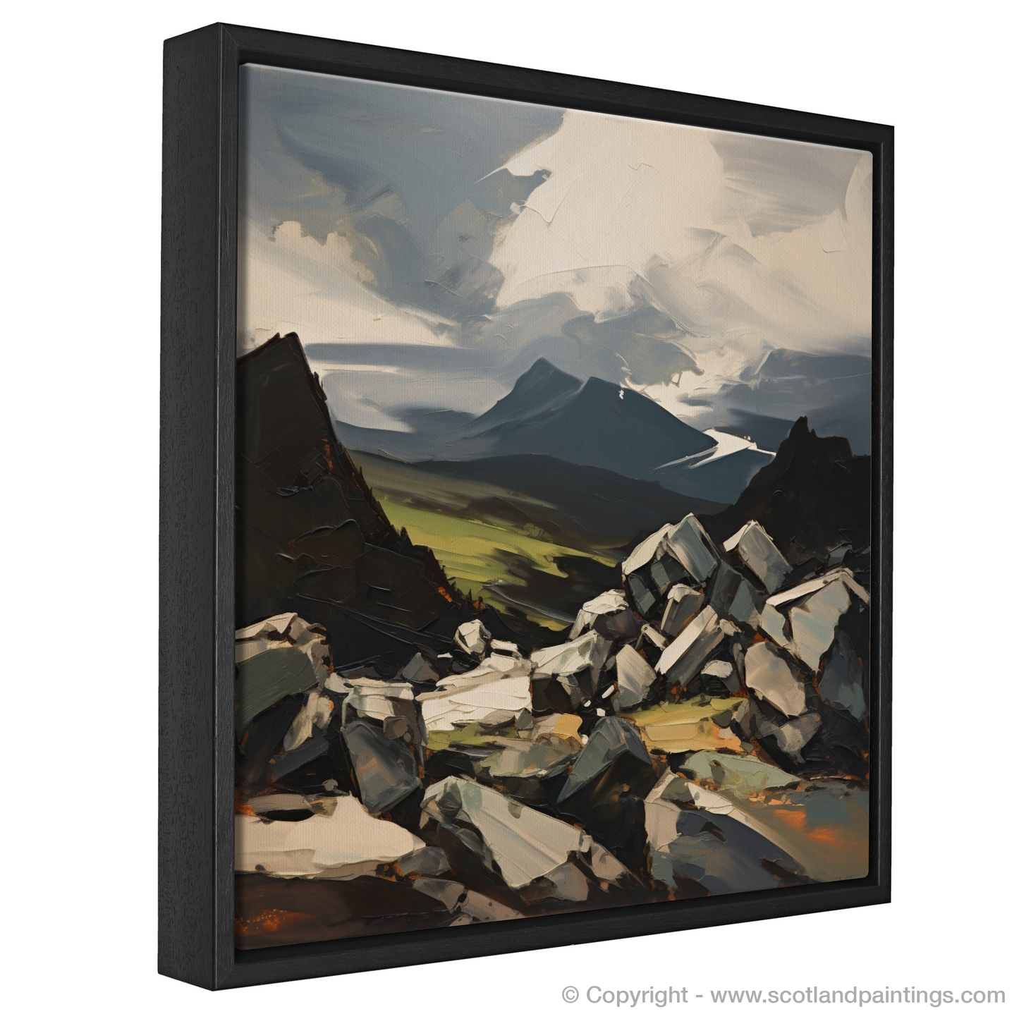 Painting and Art Print of Cairn Gorm entitled "Expressionist Ode to Cairn Gorm".