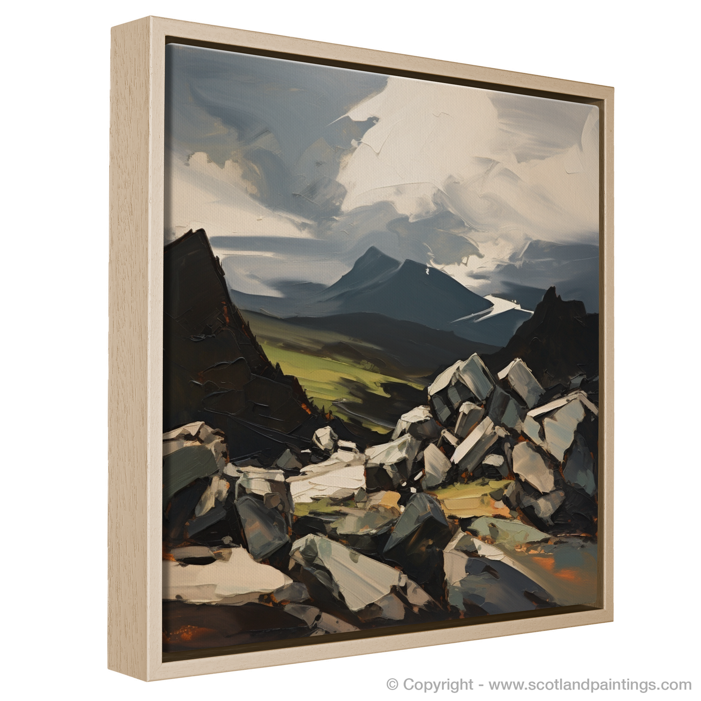 Painting and Art Print of Cairn Gorm entitled "Expressionist Ode to Cairn Gorm".