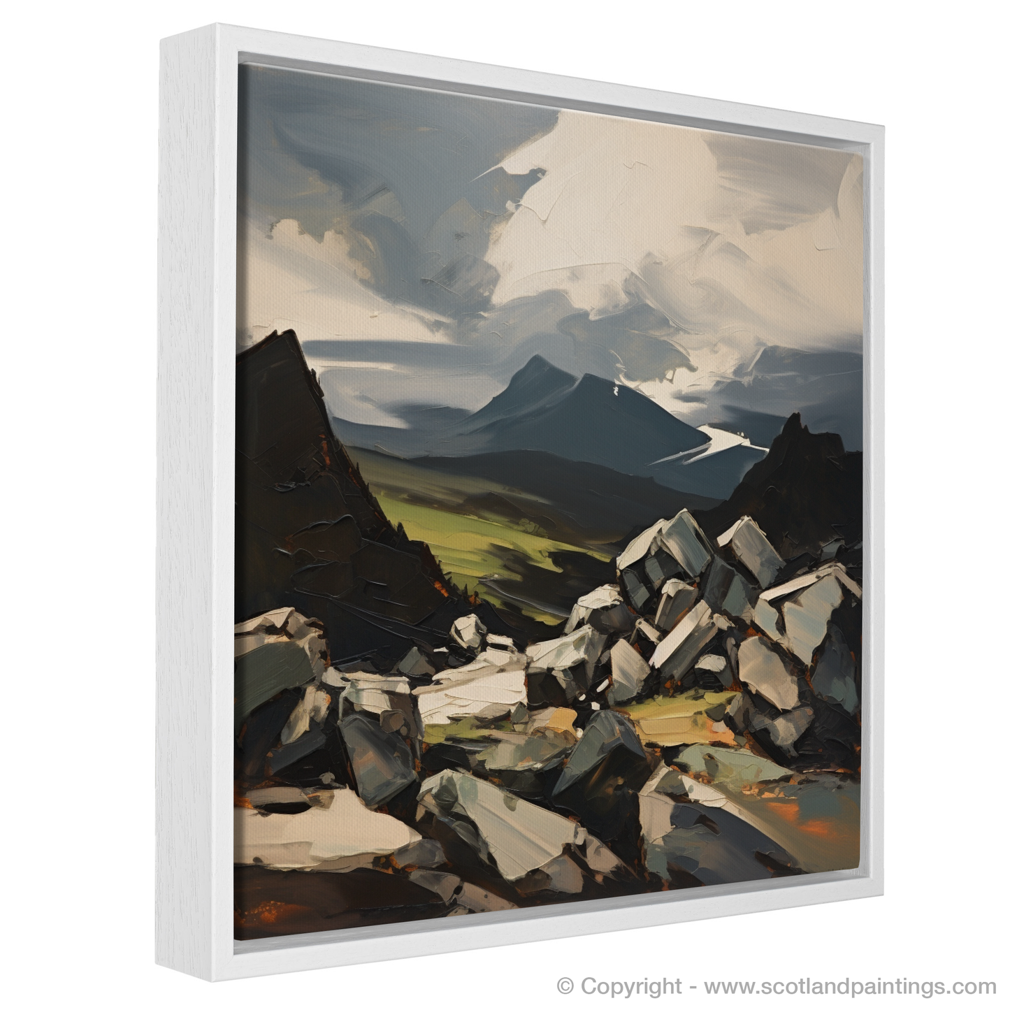 Painting and Art Print of Cairn Gorm entitled "Expressionist Ode to Cairn Gorm".