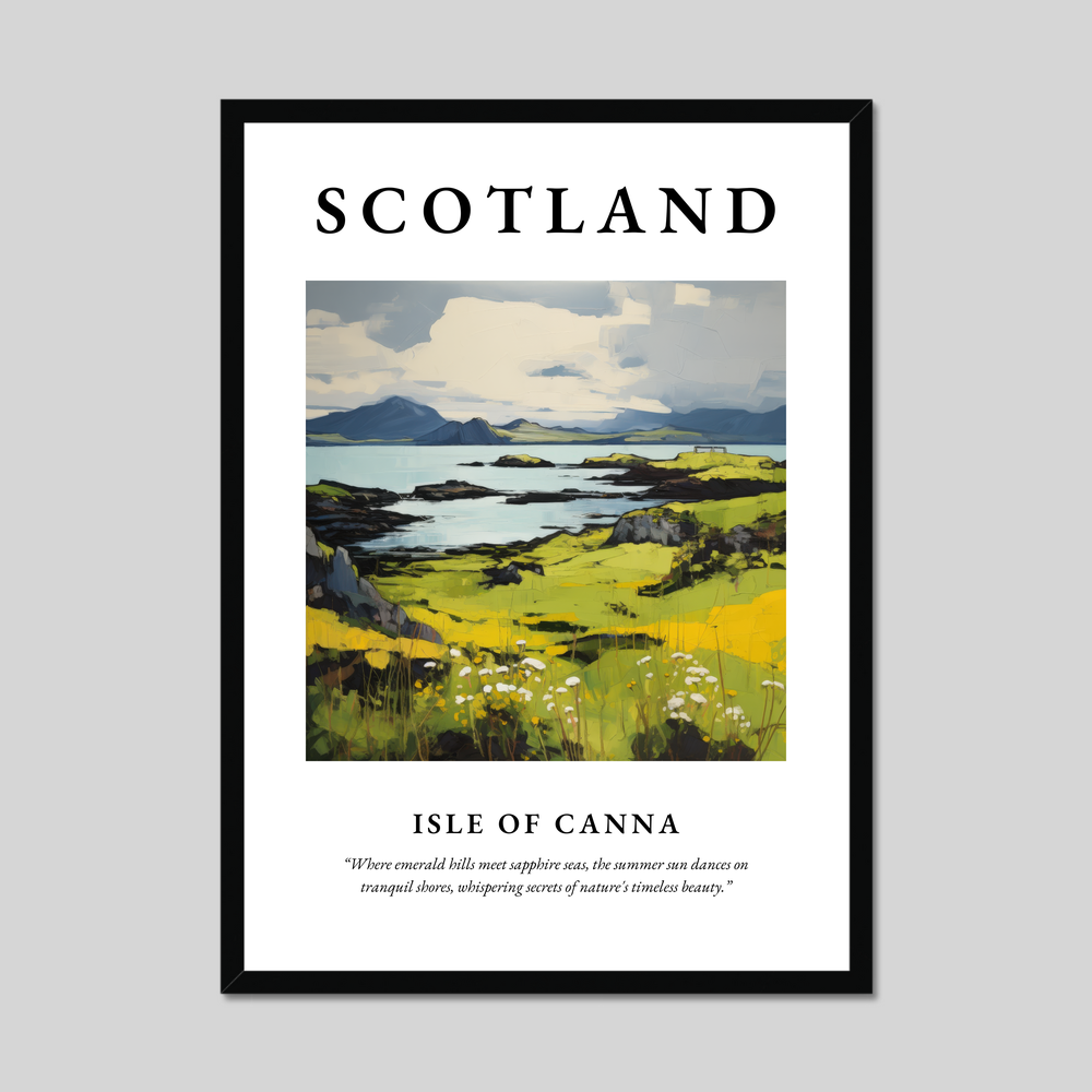 Poster of Isle of Canna, Scotland.