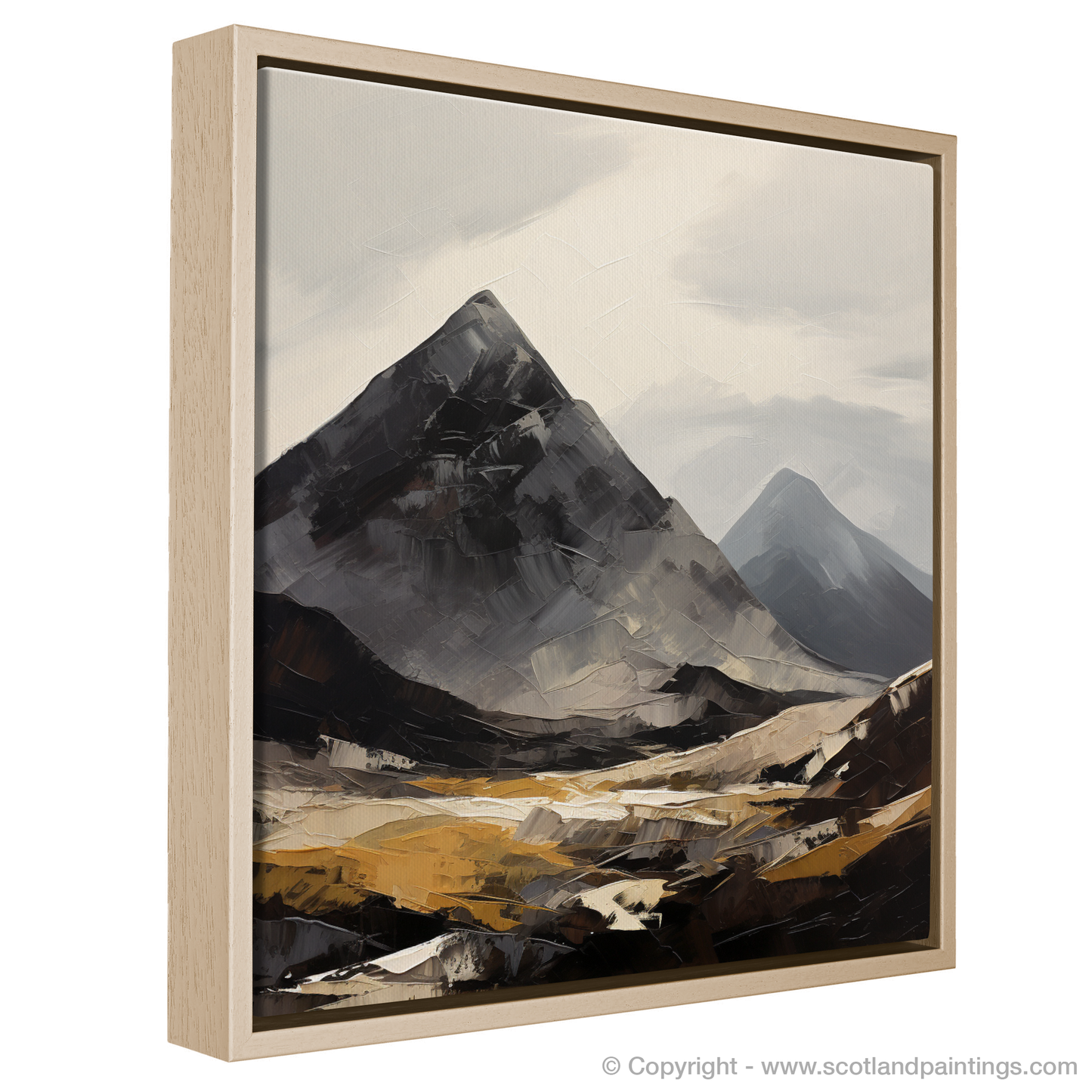 Painting and Art Print of Beinn Ìme entitled "Expressionist Majesty of Beinn Ìme".
