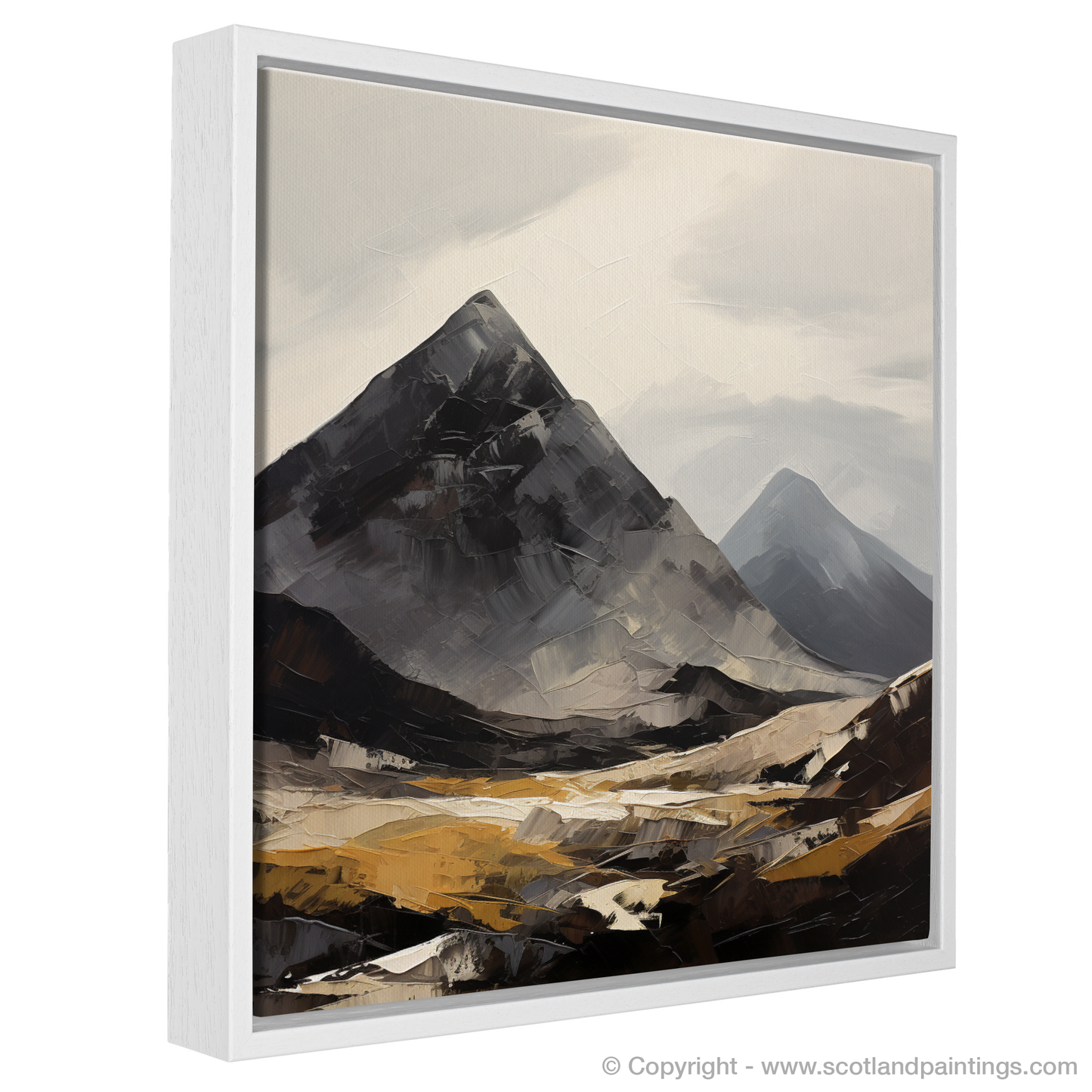 Painting and Art Print of Beinn Ìme entitled "Expressionist Majesty of Beinn Ìme".