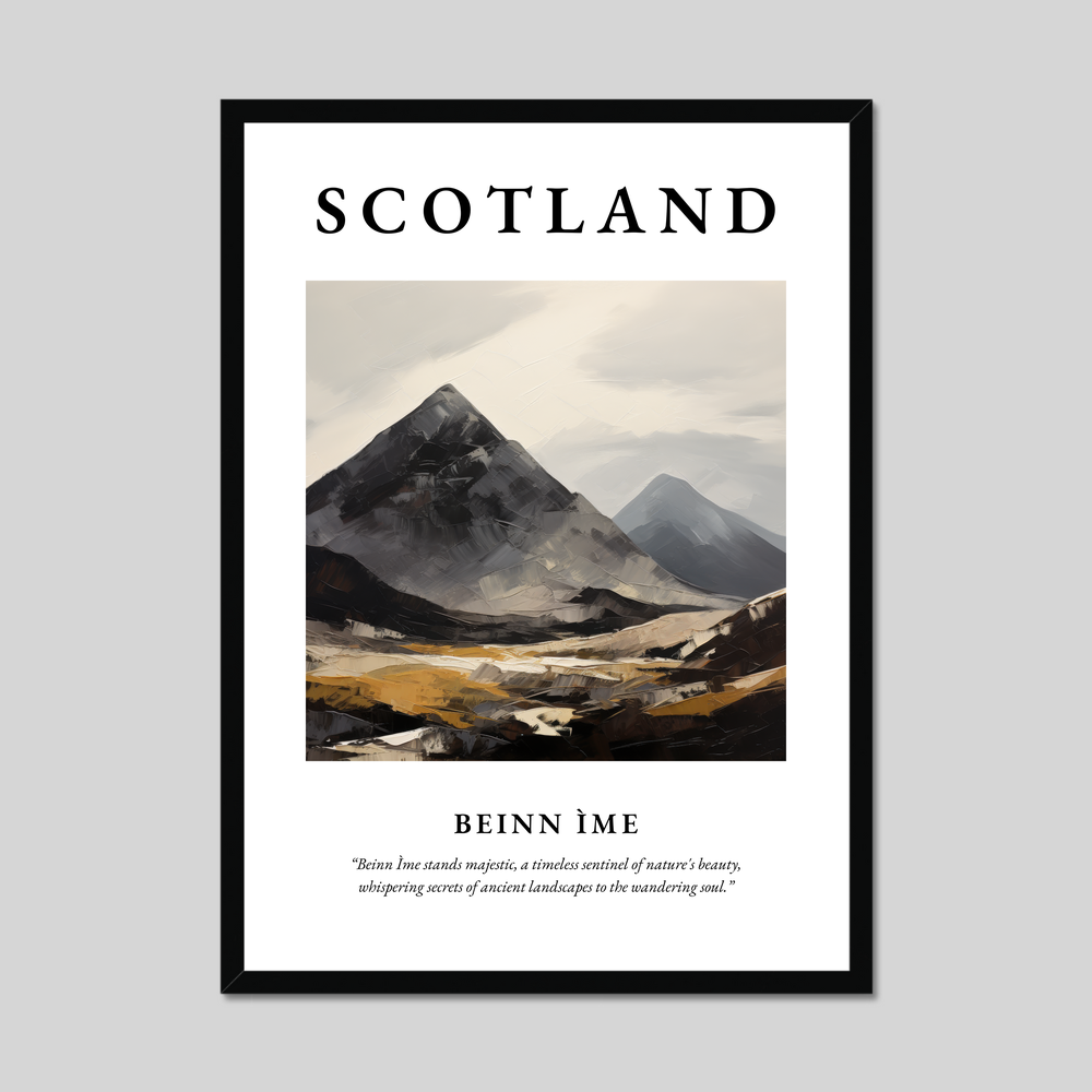 Poster of Beinn Ìme, Scotland.