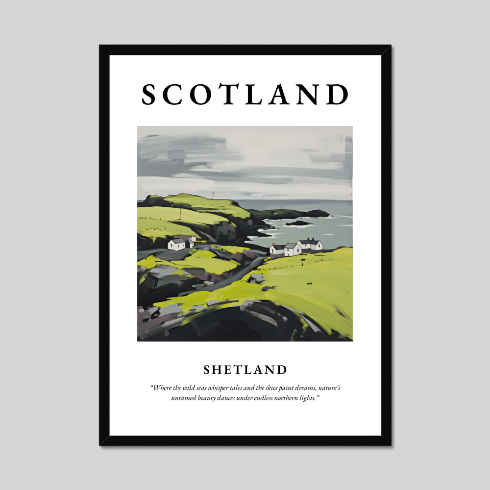 Poster of Shetland, Scotland.