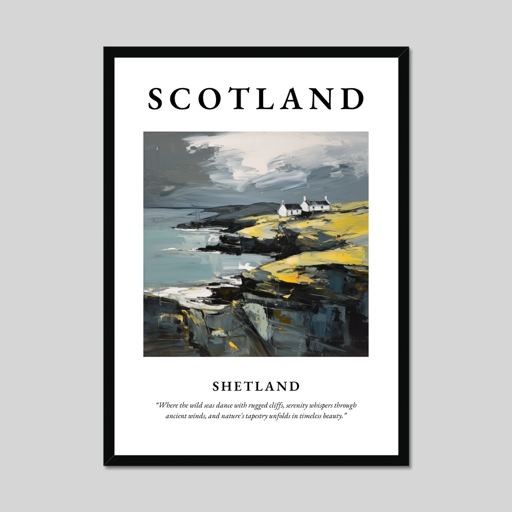 Poster of Shetland, Scotland.