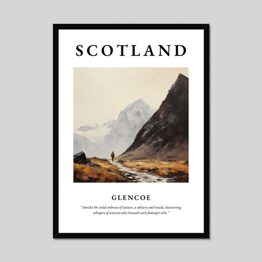 Poster of Glencoe, Scotland.