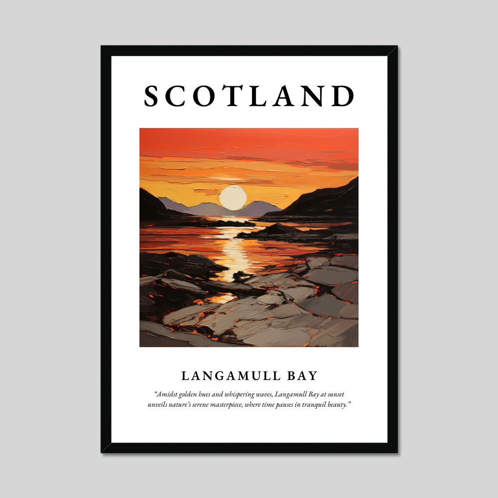 Poster of Langamull Bay, Scotland.