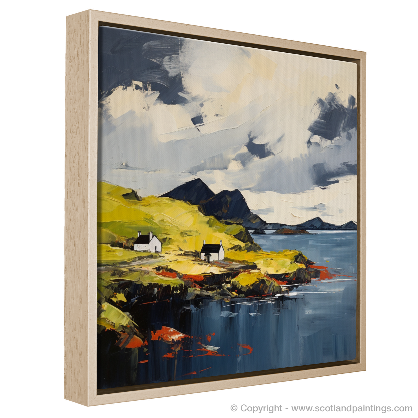 Painting and Art Print of Isle of Raasay, Inner Hebrides in summer entitled "Summer Vibrance on Isle of Raasay".