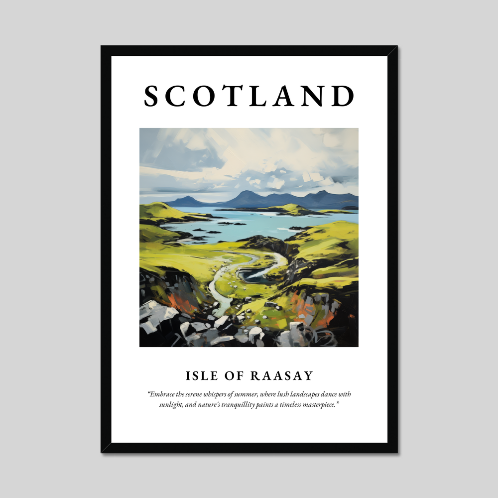 Poster of Isle of Raasay, Scotland.