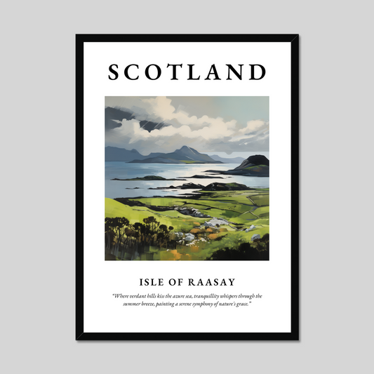 Poster of Isle of Raasay, Scotland.