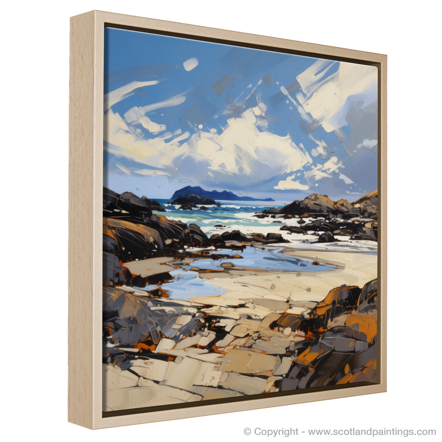 Painting and Art Print of Isle of Harris, Outer Hebrides entitled "Isle of Harris Unleashed: An Expressionist Tribute".