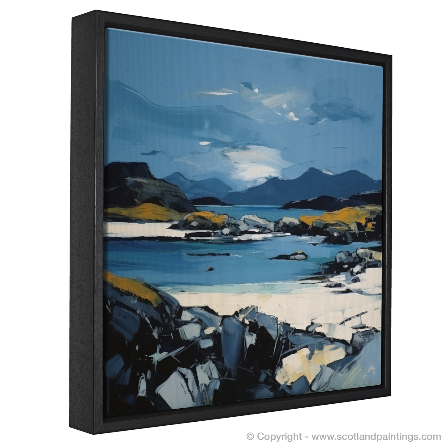 Painting and Art Print of Isle of Harris, Outer Hebrides entitled "Hebridean Reverie: An Expressionist Ode to Isle of Harris".