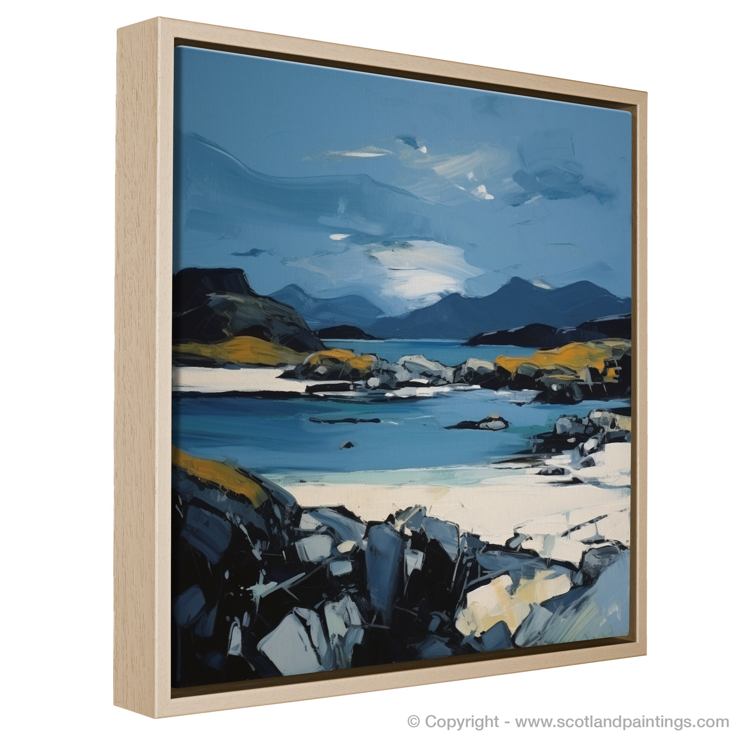 Painting and Art Print of Isle of Harris, Outer Hebrides entitled "Hebridean Reverie: An Expressionist Ode to Isle of Harris".