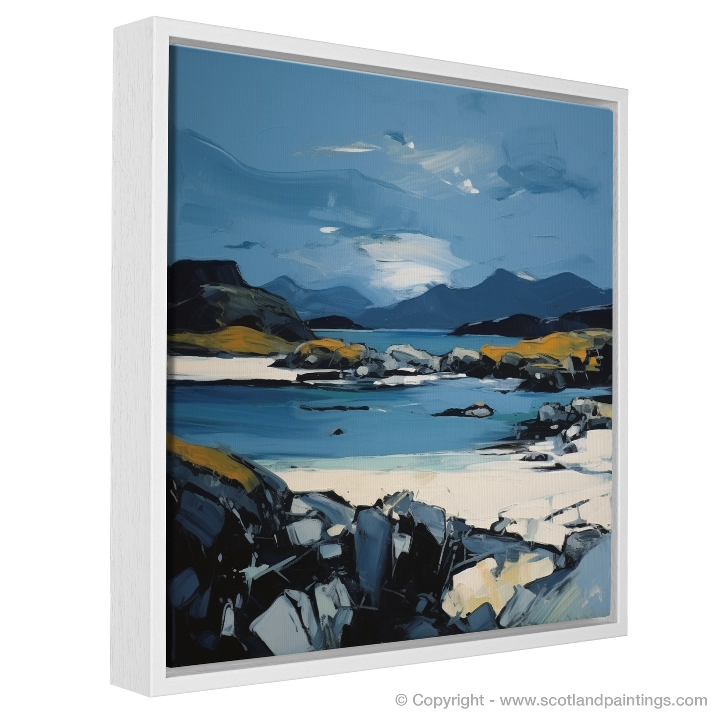 Painting and Art Print of Isle of Harris, Outer Hebrides entitled "Hebridean Reverie: An Expressionist Ode to Isle of Harris".