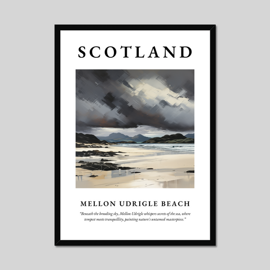 Poster of Mellon Udrigle Beach, Scotland.