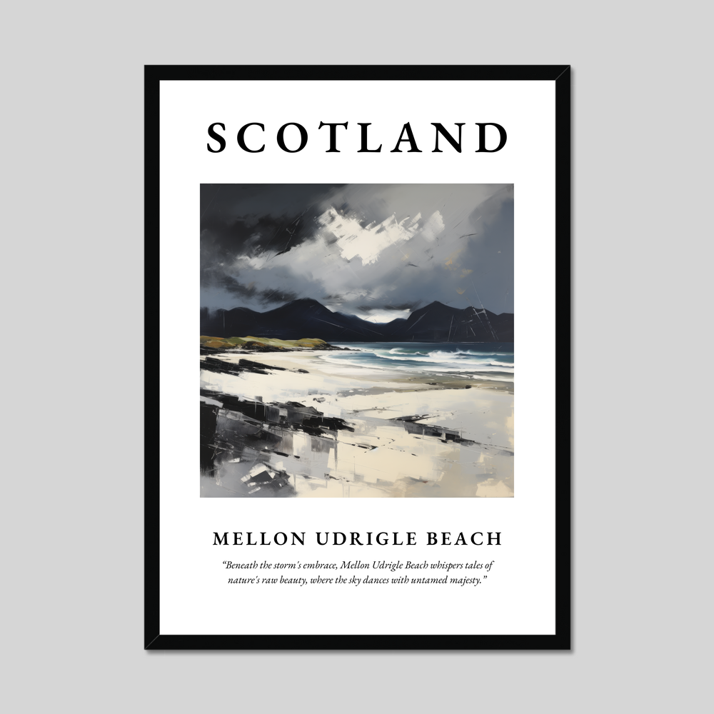 Poster of Mellon Udrigle Beach, Scotland.