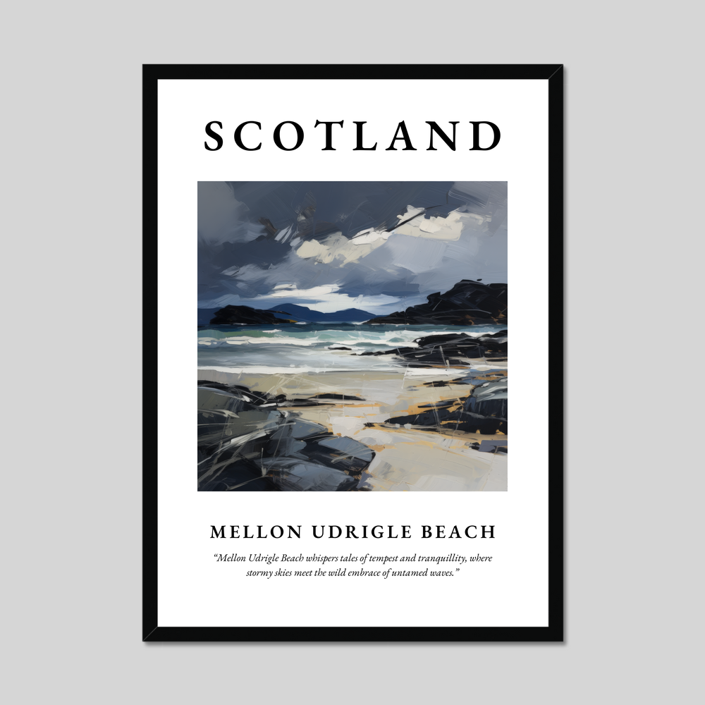 Poster of Mellon Udrigle Beach, Scotland.