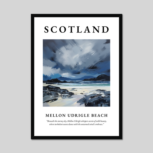 Poster of Mellon Udrigle Beach, Scotland.