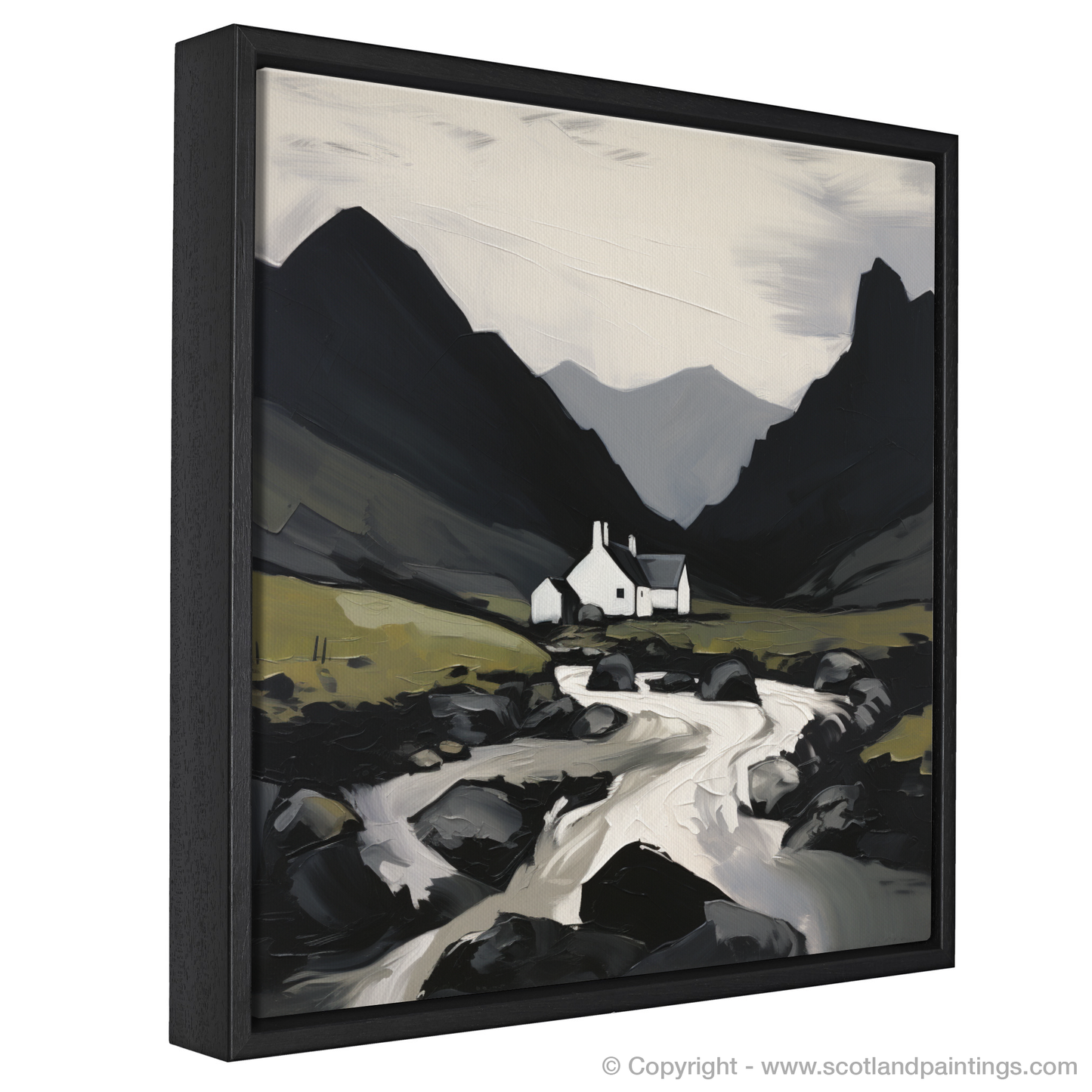 Painting and Art Print of Càrn Aosda entitled "Majesty of Càrn Aosda: An Expressionist Homage to Scottish Munros".