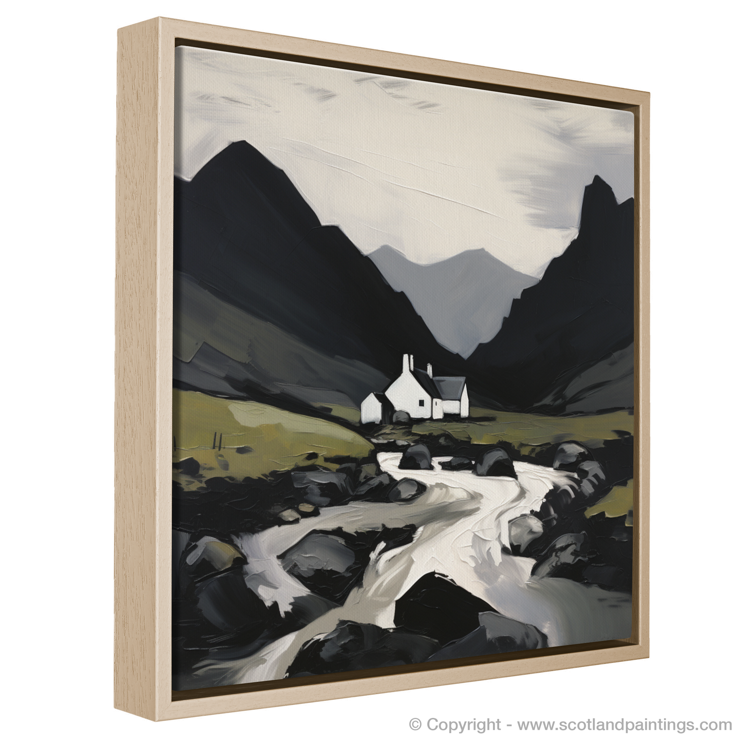 Painting and Art Print of Càrn Aosda entitled "Majesty of Càrn Aosda: An Expressionist Homage to Scottish Munros".