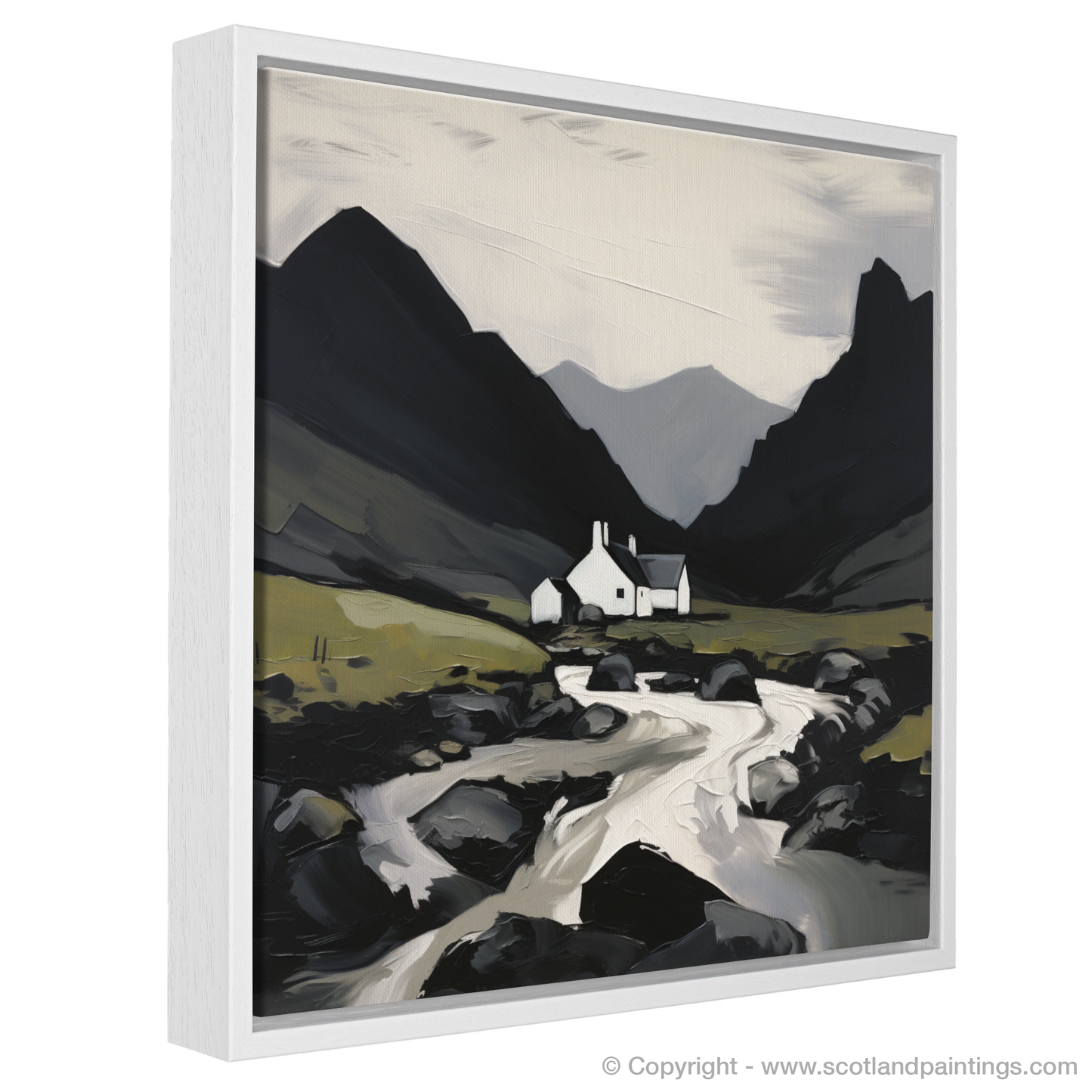 Painting and Art Print of Càrn Aosda entitled "Majesty of Càrn Aosda: An Expressionist Homage to Scottish Munros".