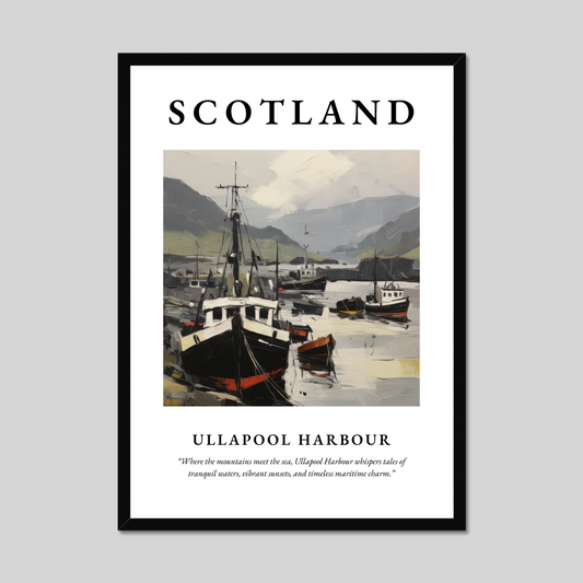 Poster of Ullapool Harbour, Scotland.